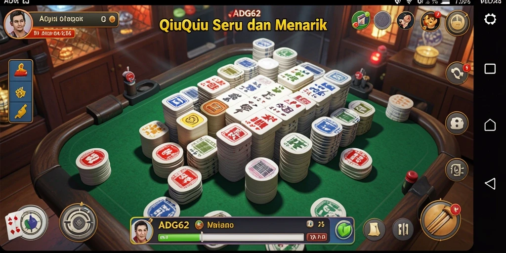 Tampilan gameplay QiuQiu yang menarik di ADG62.
