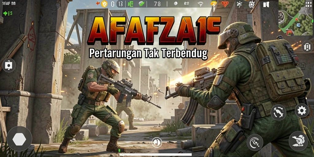 Gameplay AFAF yang mendebarkan dalam pertempuran FPS.