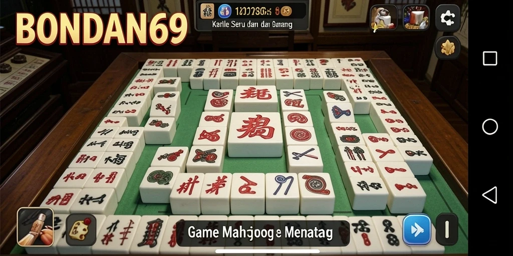 Tampilan menarik BONDAN69 yang menunjukkan gameplay Mahjong yang seru.