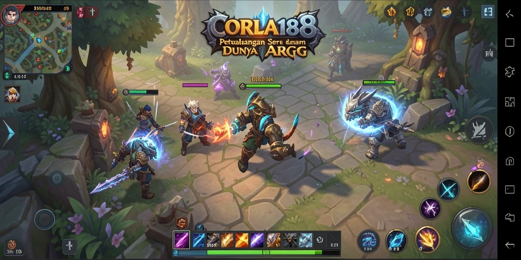 Tampilan mendebarkan dari gameplay CORLA188 dalam dunia ARPG.