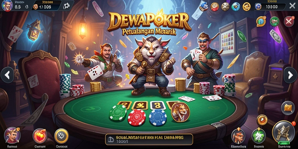 Screenshot gameplay DEWAPOKER menampilkan aksi RPG yang seru.