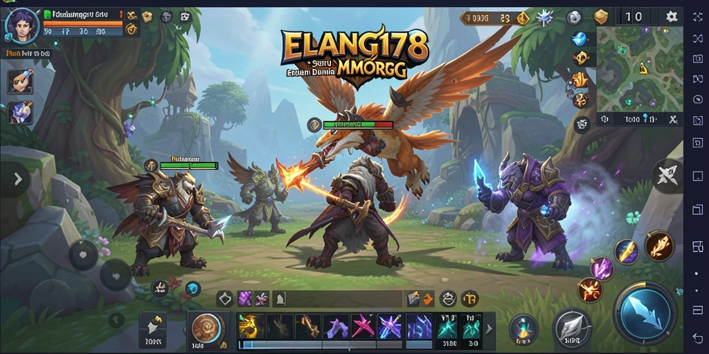 Tampilan gameplay seru di dalam dunia <strong>ELANG178</strong> MMORPG.