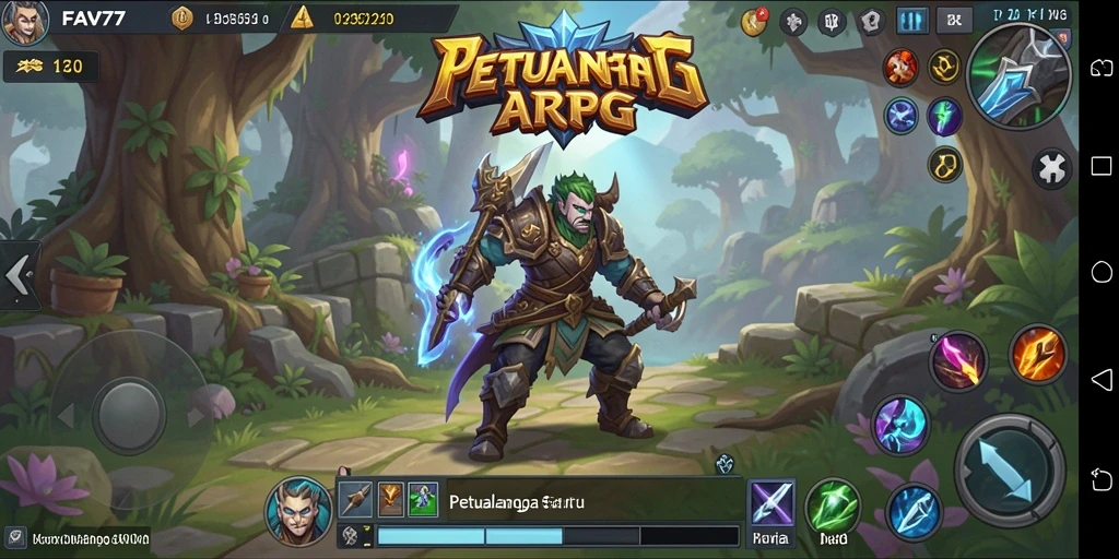 Gameplay FAV77 yang penuh aksi dalam dunia ARPG.