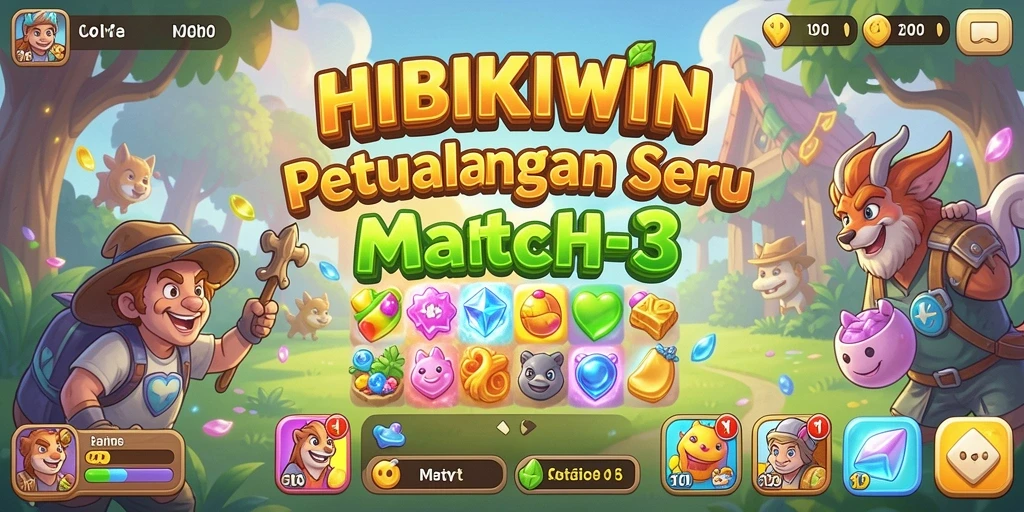 Tampilan menarik gameplay HIBIKIWIN yang penuh tantangan.