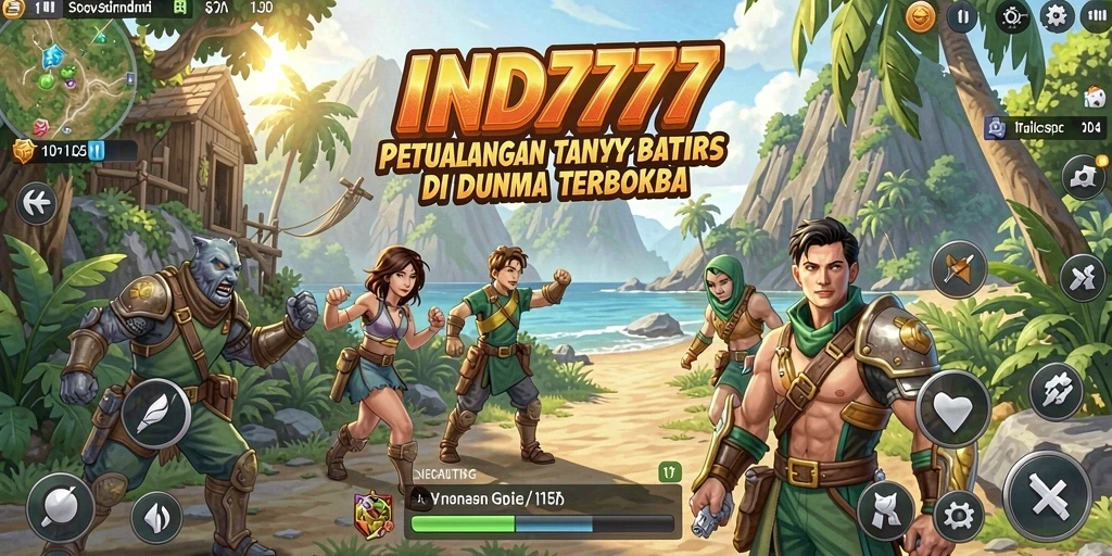 Tangkapan layar yang menunjukkan gameplay IND777 dalam dunia terbuka yang luas.