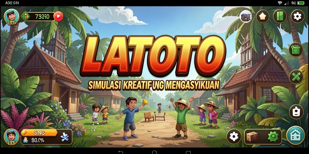 Tampilan gameplay LATOTO yang menarik dan penuh warna.