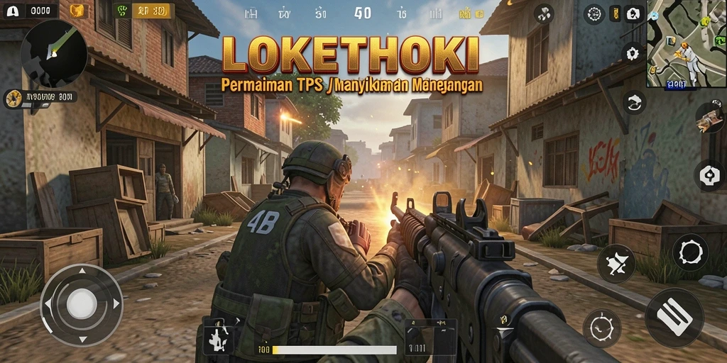 Tampilan gameplay LOKETHOKI yang penuh aksi dan strategi.