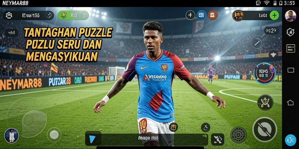 Gameplay seru dari NEYMAR88 menampilkan tantangan Puzzle yang mengasyikkan.