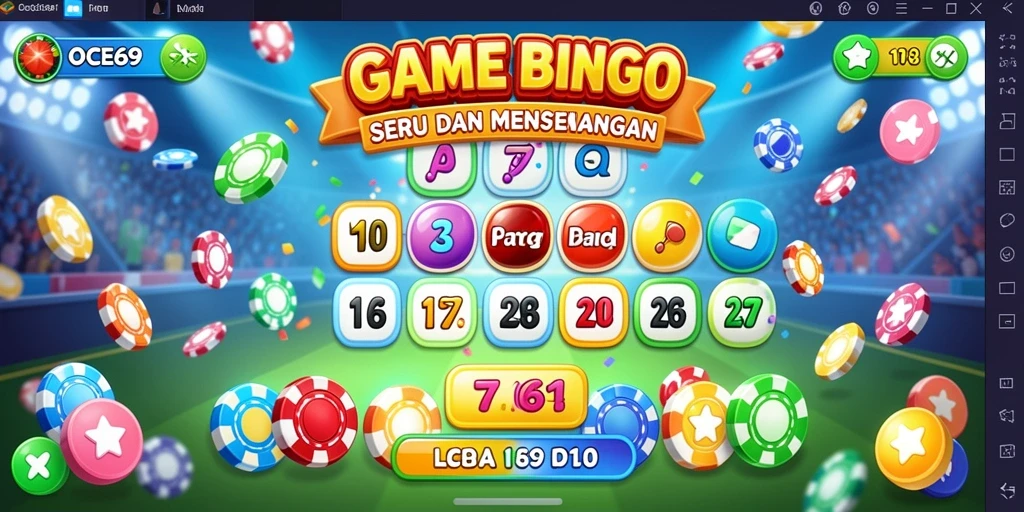 Gameplay seru OCE69 menunjukkan suasana permainan Bingo yang menarik.