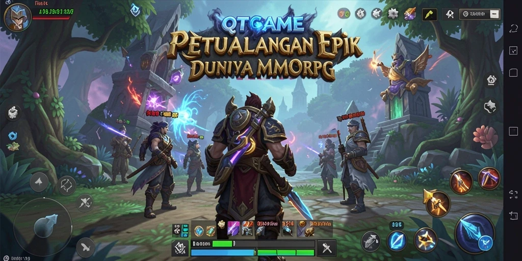 Gameplay menarik di QTGAME dengan petualangan seru dan pertarungan epik.