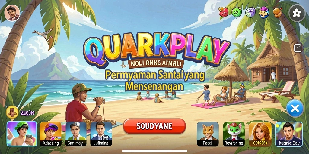 Tampilan gameplay QUARKPLAY yang seru dan menghibur.