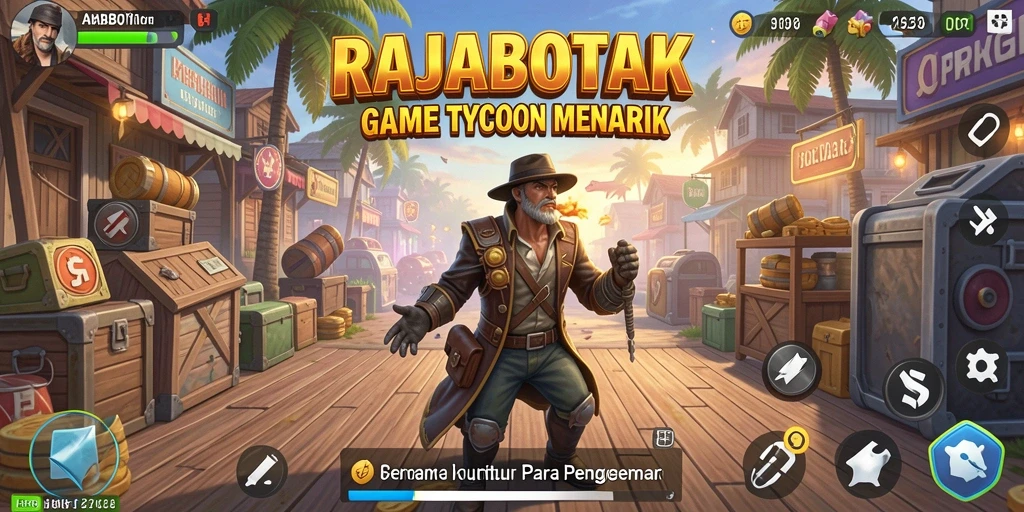 Screenshot gameplay RAJABOTAK menunjukkan strategi Tycoon yang mendebarkan.