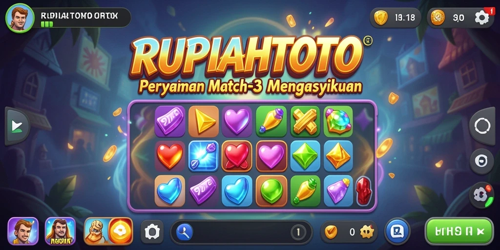 Tampilan gameplay seru di RUPIAHTOTO yang penuh warna.