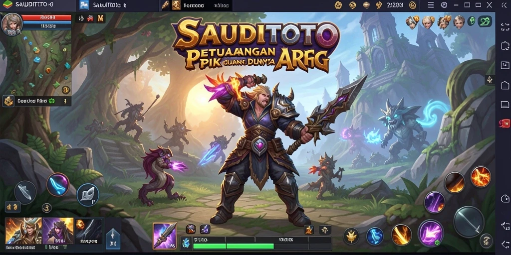 Tampilan gameplay SAUDITOTO yang mendebarkan dan penuh aksi.
