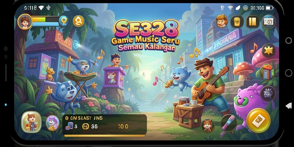 Tampilan gameplay SE328 yang menarik dan berwarna.