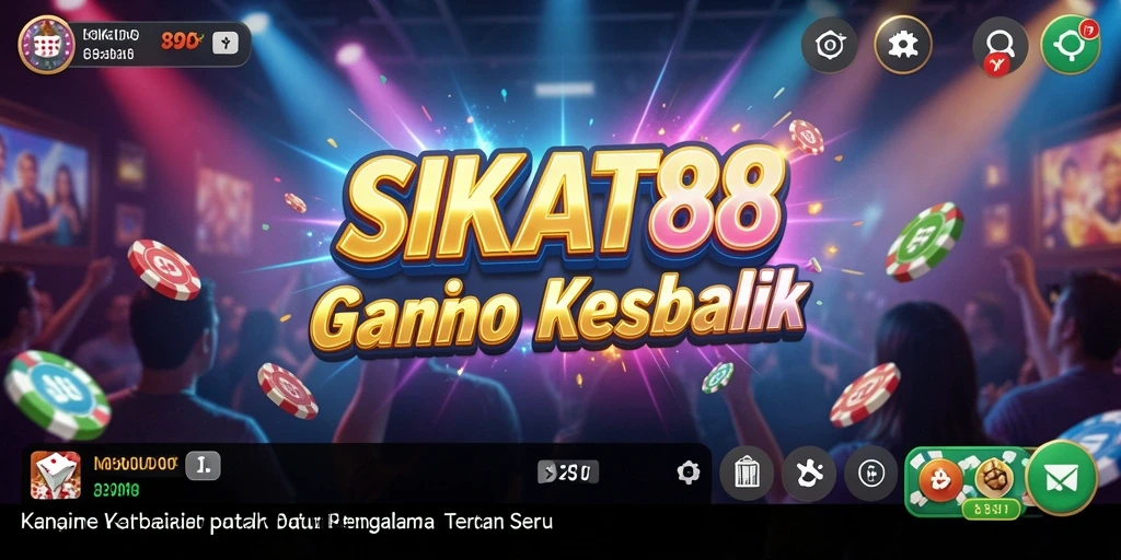 Screenshot menggambarkan gameplay seru di SIKAT88.