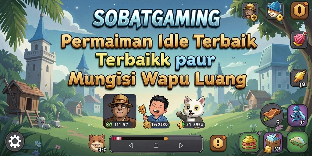 Tampilan gameplay menarik dari SOBATGAMING dengan karakter yang bekerja.