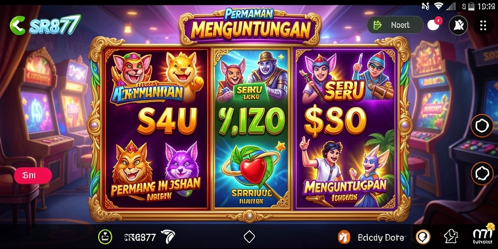 Tampilan seru dari gameplay SR877 yang memikat.