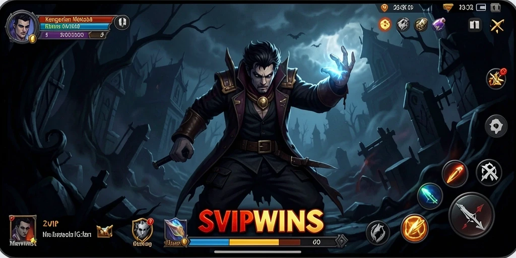 Tampilan gameplay menyeramkan dari SVIPWINS yang memukau.