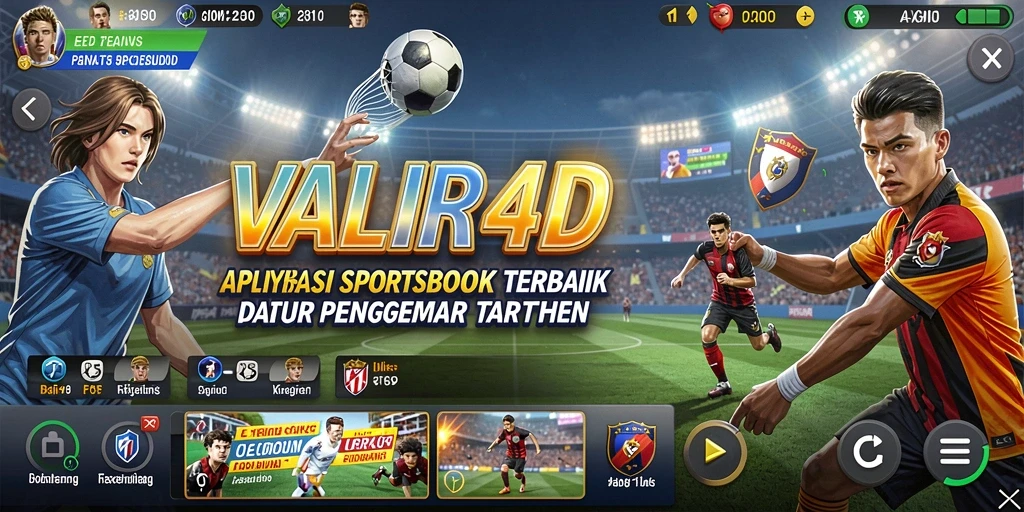Tangkapan layar gameplay <strong>VALIR4D</strong> yang menampilkan berbagai opsi taruhan Sportsbook.