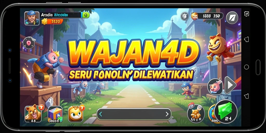 Tampilan gameplay seru dalam WAJAN4D yang menantang dan menarik.